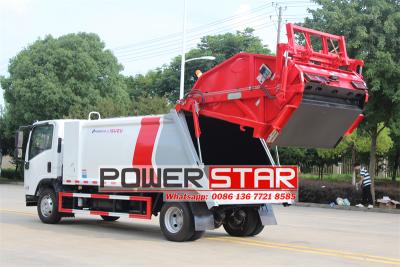 Isuzu NPR 10yard solid waste compactor vehicle