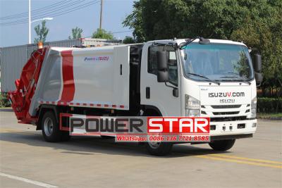 Isuzu NPR 10yard solid waste compactor vehicle