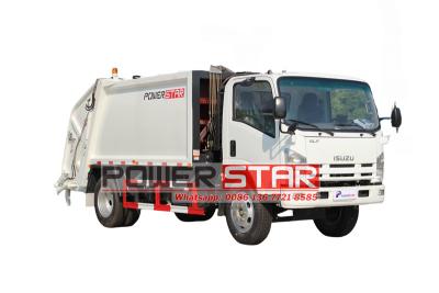 Isuzu 10 cbm garbage compactor truck