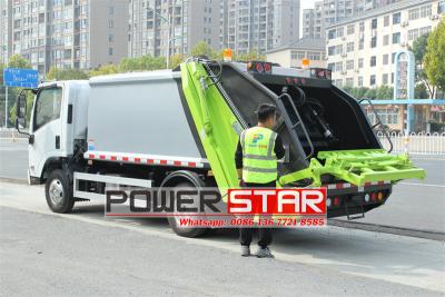 Year 2025 new Isuzu NPR 6cbm solid waste compactor truck