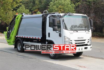 Year 2025 new Isuzu NPR 6cbm solid waste compactor truck