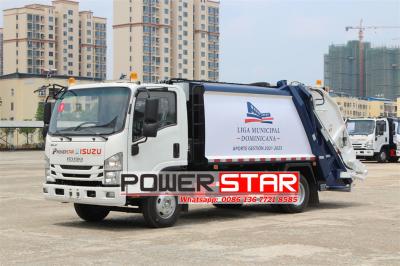 ISUZU 6CBM rear loader compactor truck