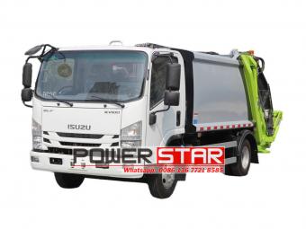 Year 2025 new Isuzu NPR 6cbm solid waste compactor truck