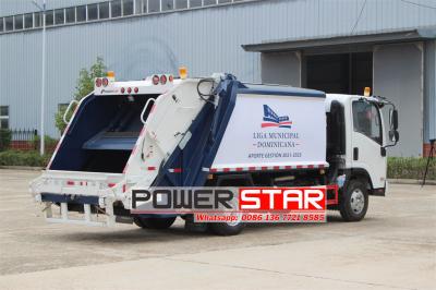 ISUZU 6CBM rear loader compactor truck