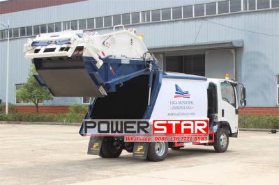ISUZU 6CBM rear loader compactor truck