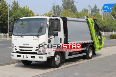 6cbm trash compactor truck by Isuzu KV100 chassis