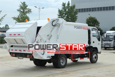 Isuzu NKR 5cbm solid waste garbage compactor truck