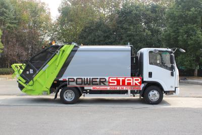 6cbm trash compactor truck by Isuzu KV100 chassis