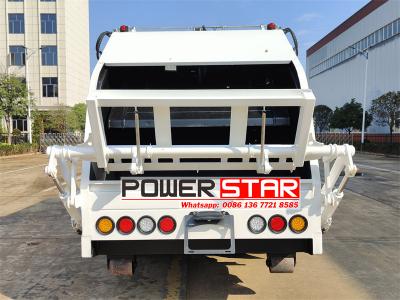 Isuzu 7 cbm hook lift with garbage compactor