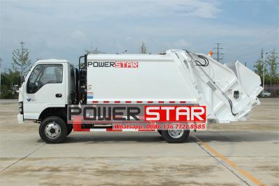 Isuzu NKR 5cbm solid waste garbage compactor truck