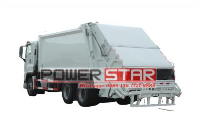 Isuzu 20 cbm rear lift compactor truck