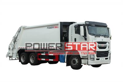 Isuzu 20 cbm rear lift compactor truck