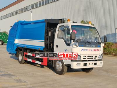ISUZU NKR chassis trash compactor truck for sale
