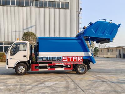 ISUZU NKR chassis trash compactor truck for sale