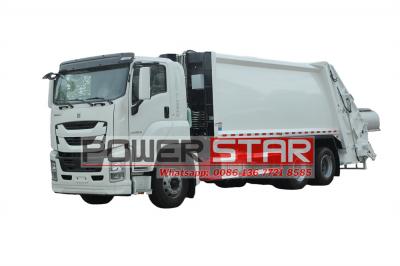 Isuzu 20 cbm rear lift compactor truck