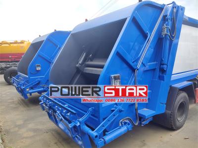 Isuzu 700P 8cbm rear loader refuse compactor truck