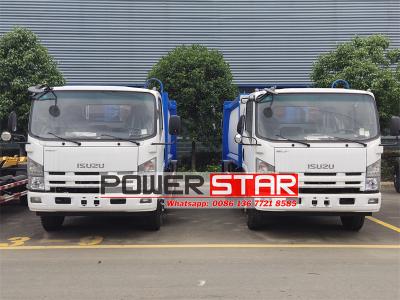 Isuzu 700P 8cbm rear loader refuse compactor truck