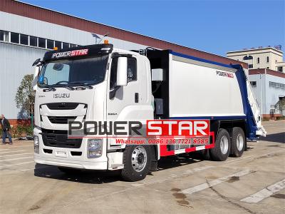 Isuzu GIGA 22cbm rear loader trash compactor truck