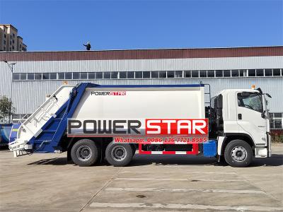 Isuzu GIGA 22cbm rear loader trash compactor truck