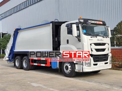 Isuzu GIGA 22cbm rear loader trash compactor truck