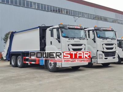 Isuzu GIGA 22cbm rear loader trash compactor truck