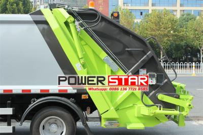 ISUZU KV100 6CBM rear loader garbage truck
