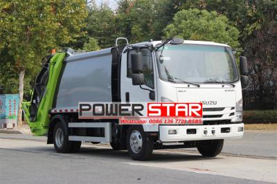 ISUZU KV100 6CBM rear loader garbage truck