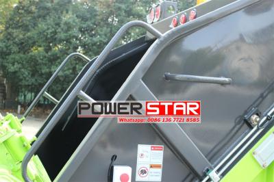ISUZU KV100 6CBM rear loader garbage truck