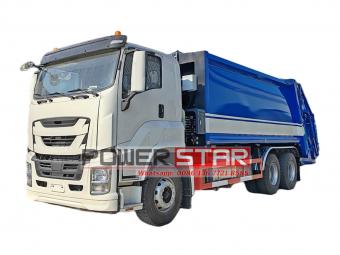 Isuzu GIGA 25 yard rear loader garbage compactor truck