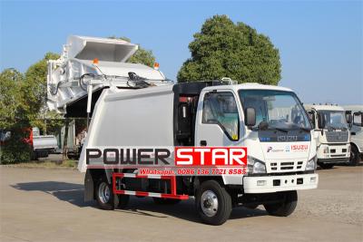 Isuzu 8 cbm off road rear compactor truck