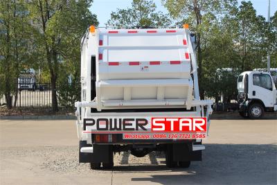Isuzu 8 cbm off road rear compactor truck
