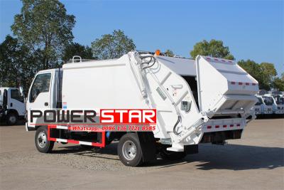 Isuzu 8 cbm off road rear compactor truck