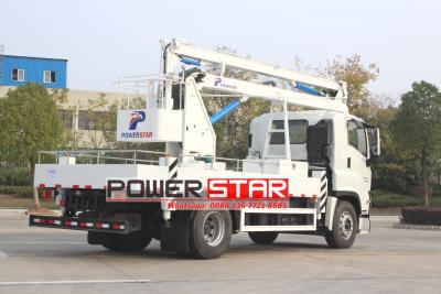 Folding bucket trucks by Isuzu