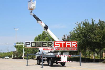 Isuzu NPR 4 wheeler offroad truck mounted 29m telescopic manlifter