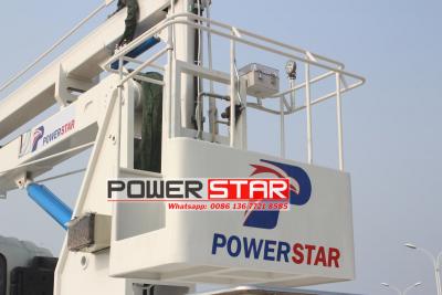 Folding bucket trucks by Isuzu