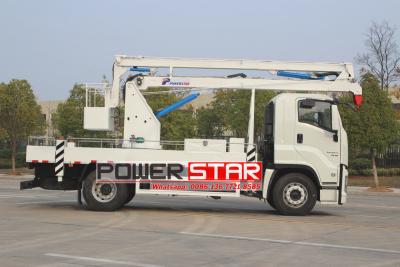 Folding bucket trucks by Isuzu
