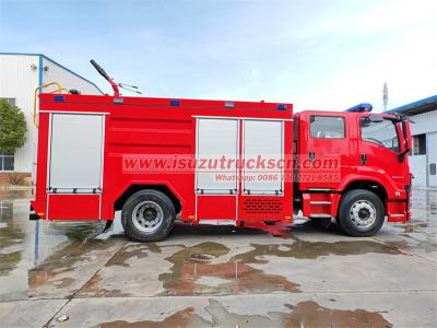 Isuzu foam water tender fire engine truck