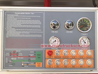 Isuzu foam water tender fire engine truck