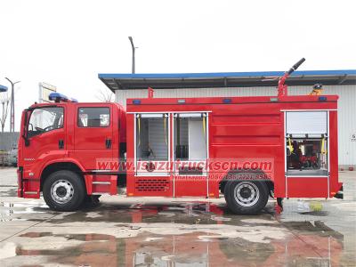 Isuzu foam water tender fire engine truck