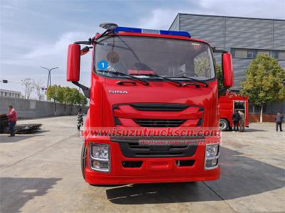Isuzu foam water tender fire engine truck
