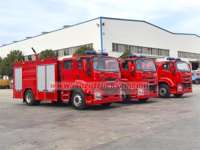 Isuzu foam water tender fire engine truck