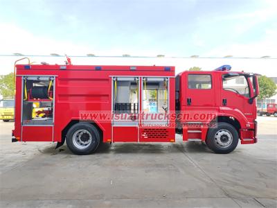 Isuzu foam water tender fire engine truck