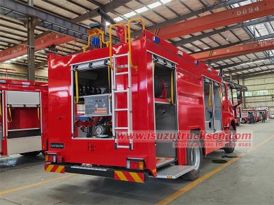 Isuzu foam water tender fire engine truck