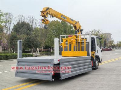 Isuzu KV100 boom crane truck