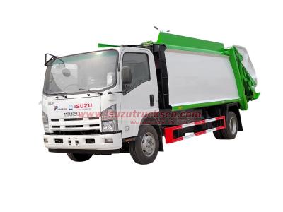 Good price ISUZU 4×4 off-road 190HP trash compactor truck for export