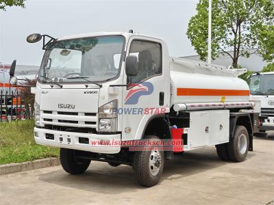 Isuzu new NPR off road 4WD diesel tanker truck