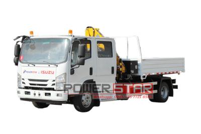 ISUZU 700P dump truck with crane