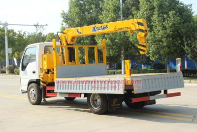 new Isuzu ELF truck mounted crane