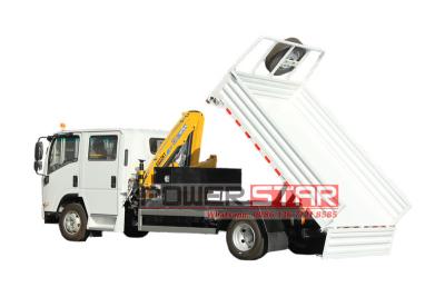 ISUZU 700P dump truck with crane
