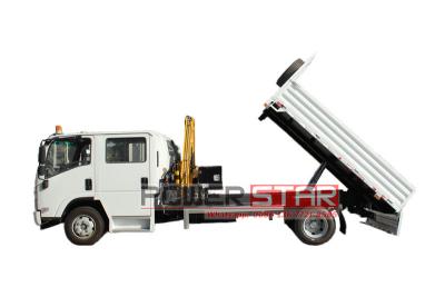 ISUZU 700P dump truck with crane